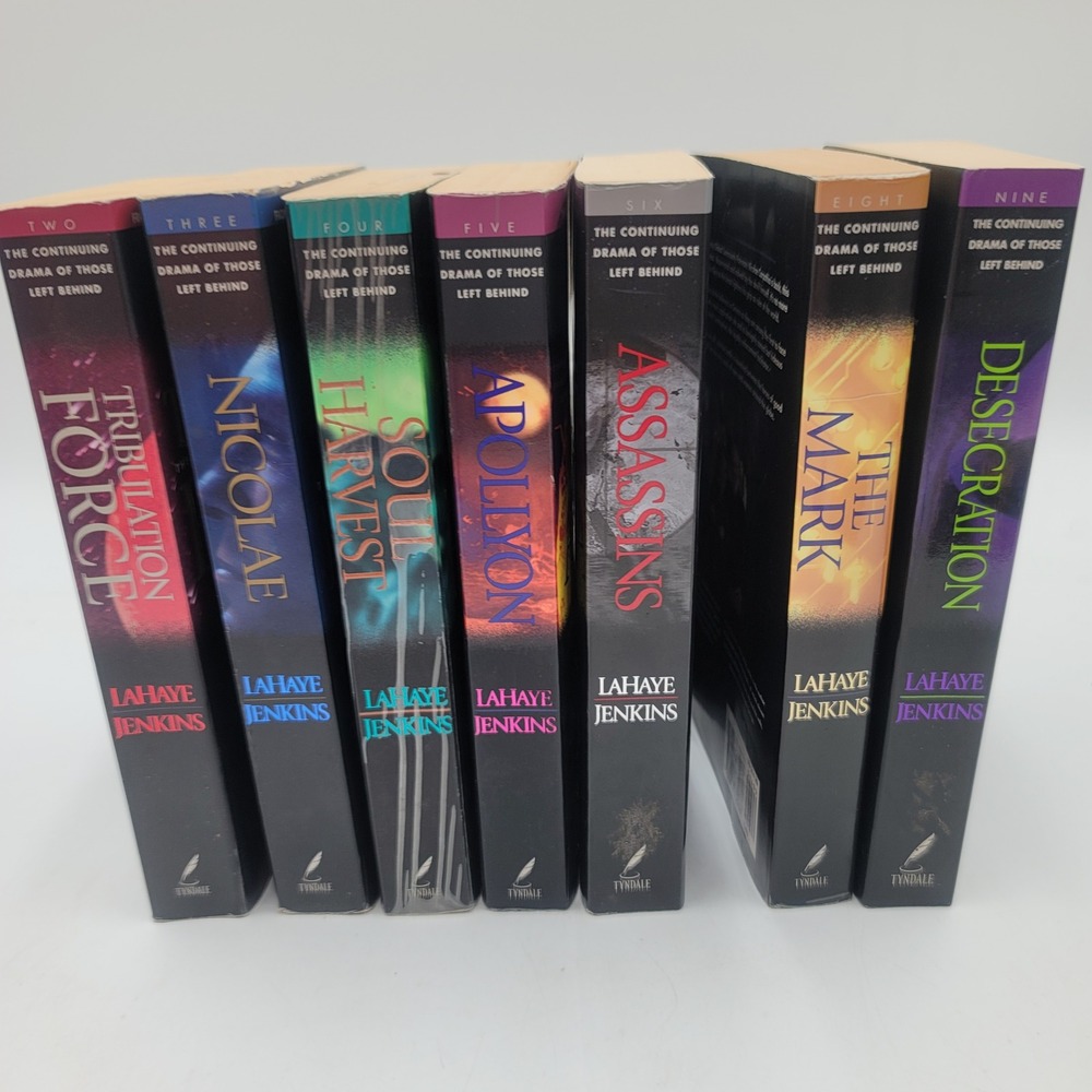 Lot of 7 Left Behind Series Book Paperbacks Tim LaHaye Jerry B Jenkins 2-6, 8-9